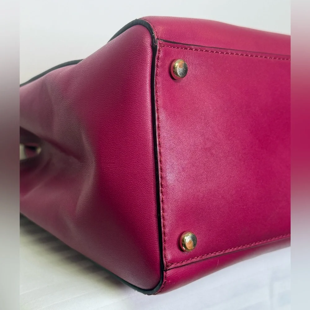 Kate Spade New York | Small ‘Cherise’ Royal Place Satchel Red Plum Leather